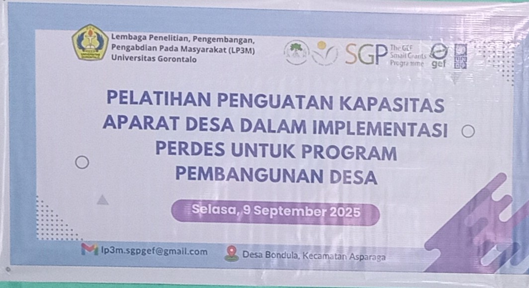 PELATIHAN PENGUATAN KAPASITAS APARAT DESA DALAM IMPLEMENTASI PERDES UNTUK PEMBANGUNAN DESA